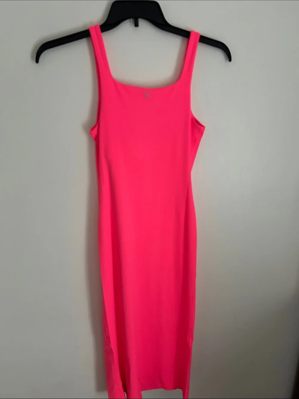 Anthropologie Daily Practice Bright Neon Pink  Tank Dress Size XS